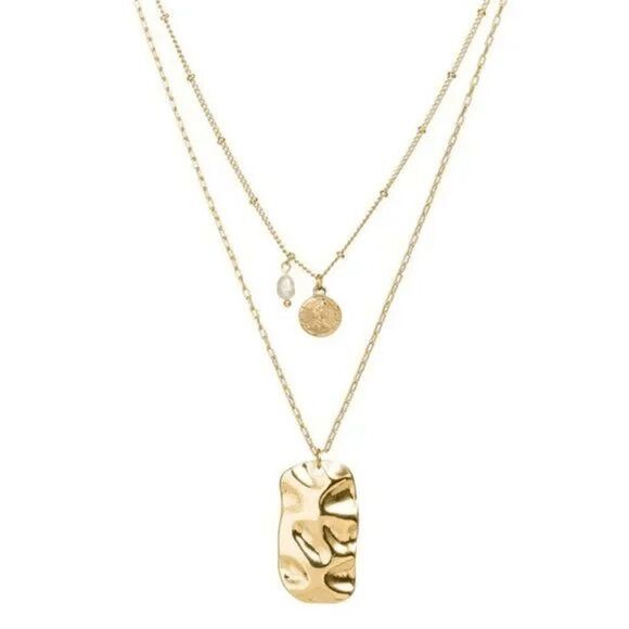 2/$21 Ladies Fashionable Layered Necklace - Picture 3 of 7